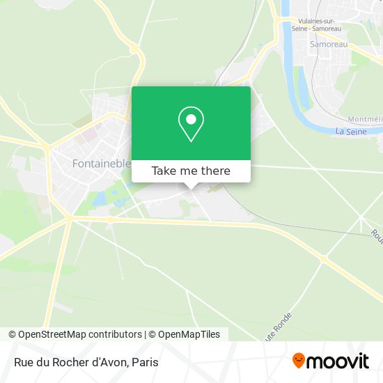Mapa Rue du Rocher d'Avon