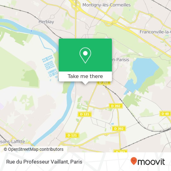 Mapa Rue du Professeur Vaillant