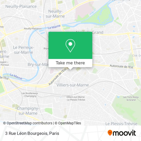 Mapa 3 Rue Léon Bourgeois