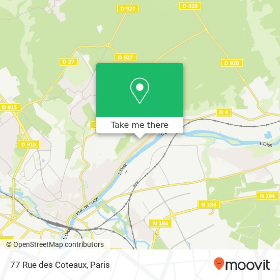 77 Rue des Coteaux map
