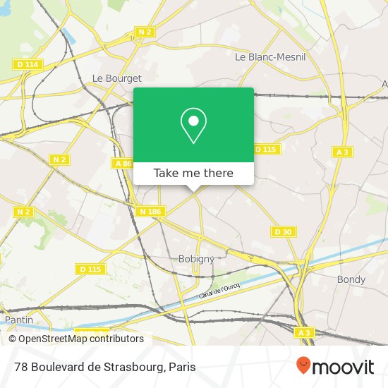 78 Boulevard de Strasbourg map