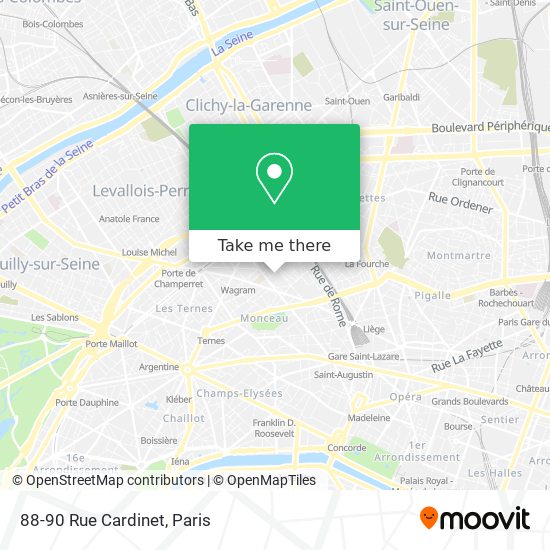 88-90 Rue Cardinet map