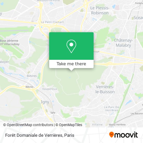 Mapa Forêt Domaniale de Verrières