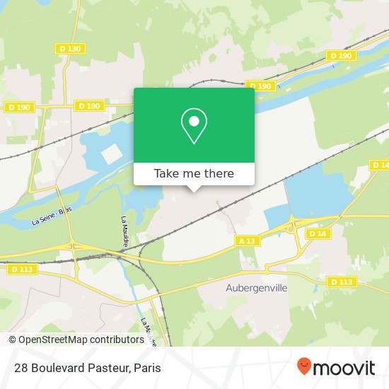 Mapa 28 Boulevard Pasteur