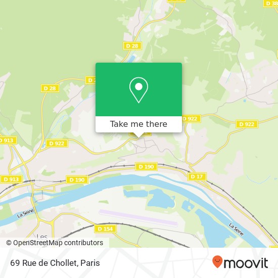 69 Rue de Chollet map