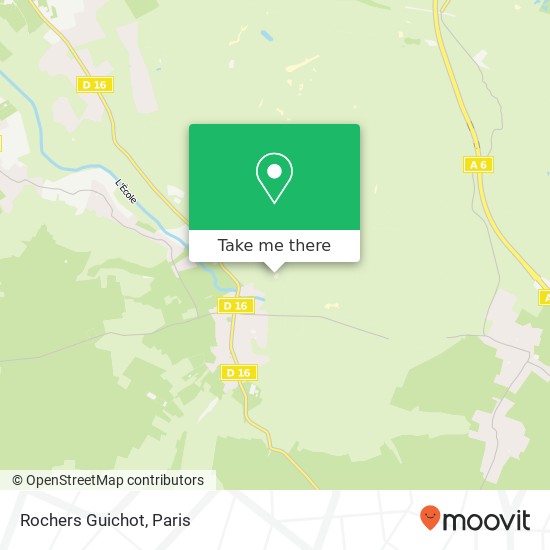 Rochers Guichot map