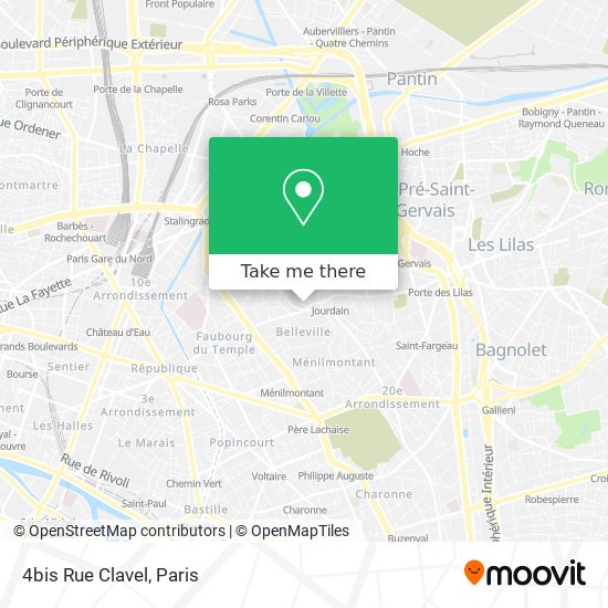 Mapa 4bis Rue Clavel