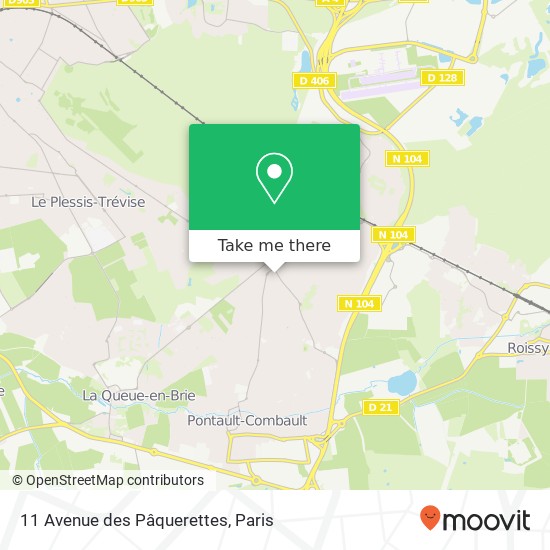 11 Avenue des Pâquerettes map