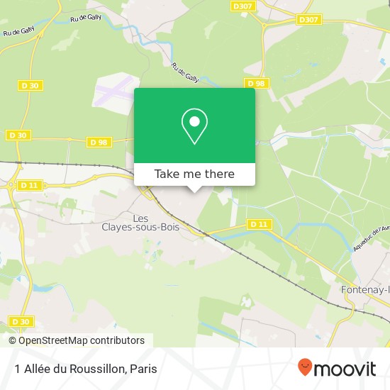 1 Allée du Roussillon map