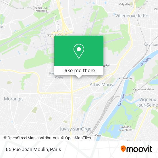 Mapa 65 Rue Jean Moulin