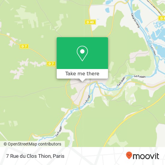 Mapa 7 Rue du Clos Thion