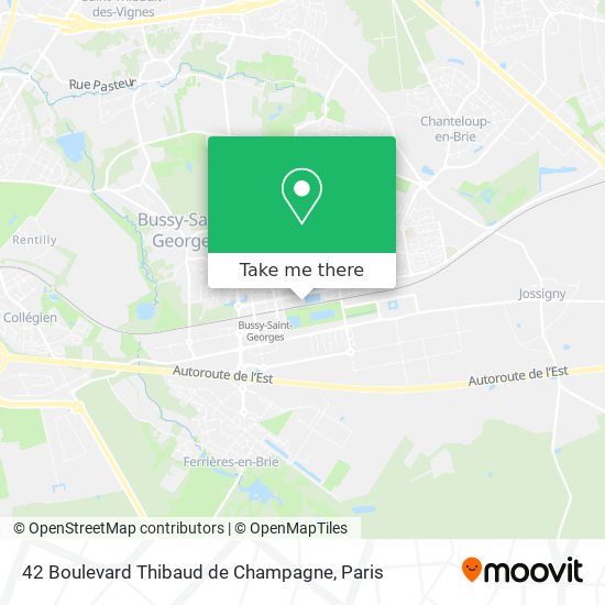 Mapa 42 Boulevard Thibaud de Champagne