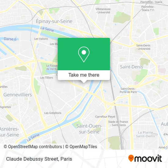 Rue Claude Debussy map