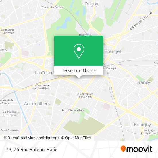 73, 75 Rue Rateau map