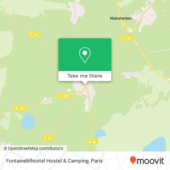 Fontaineblhostel Hostel & Camping map