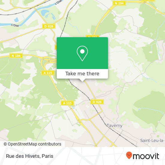 Rue des Hivets map
