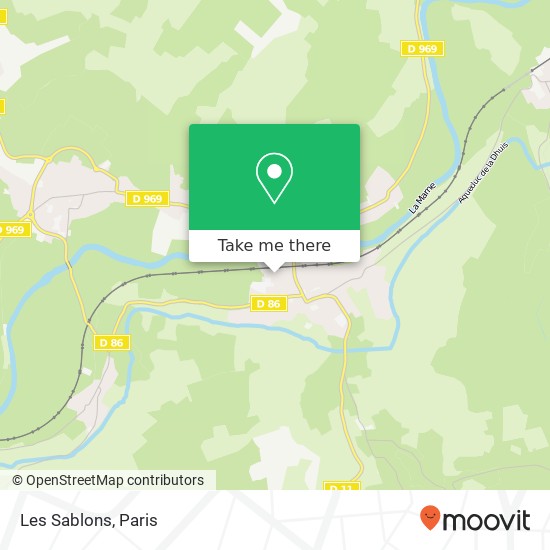 Les Sablons map