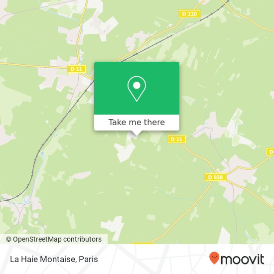 La Haie Montaise map