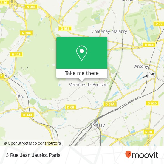Mapa 3 Rue Jean Jaurès