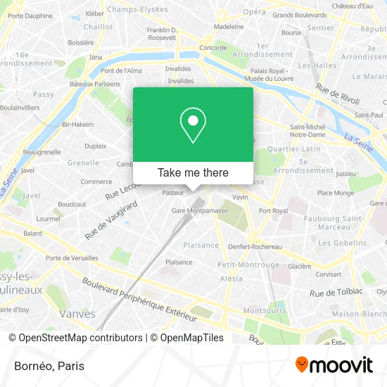Bornéo map