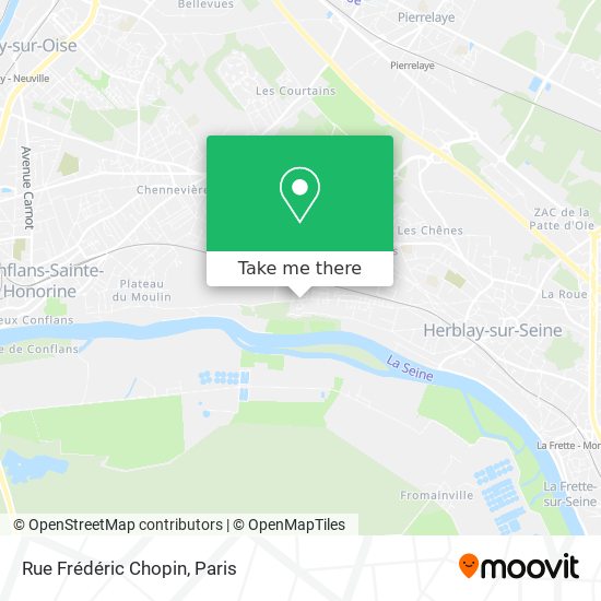 Mapa Rue Frédéric Chopin