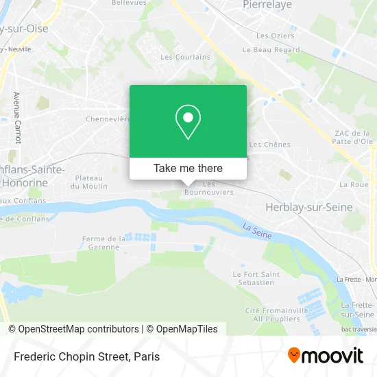 Rue Frédéric Chopin map