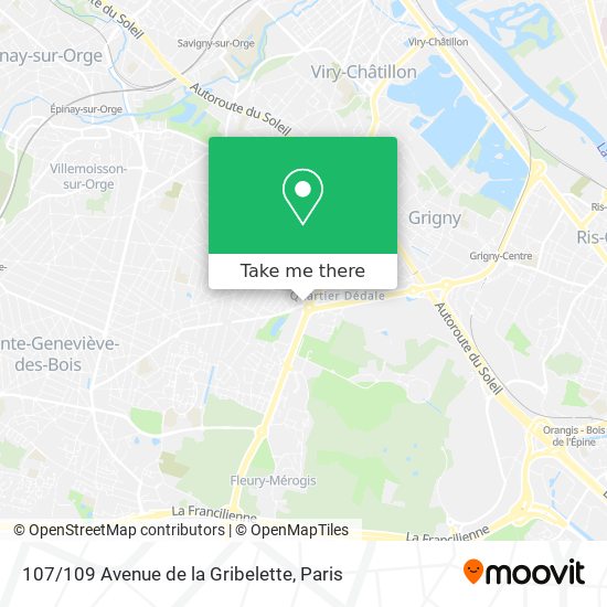107 / 109 Avenue de la Gribelette map