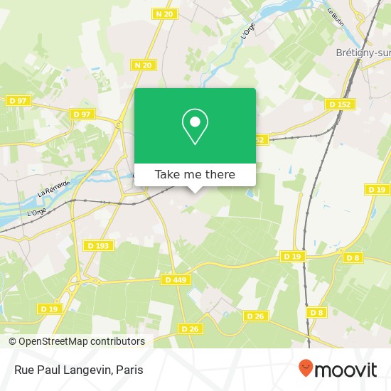 Mapa Rue Paul Langevin