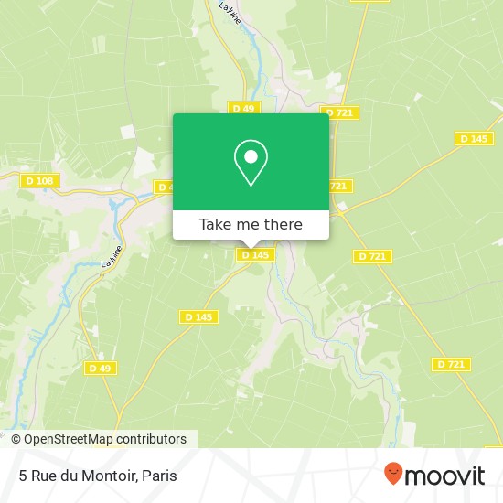 Mapa 5 Rue du Montoir