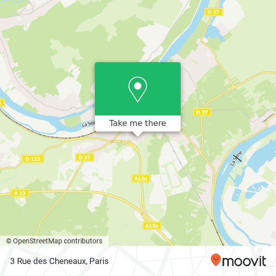 Mapa 3 Rue des Cheneaux