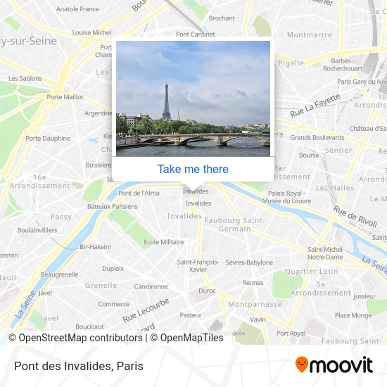 Pont des Invalides map