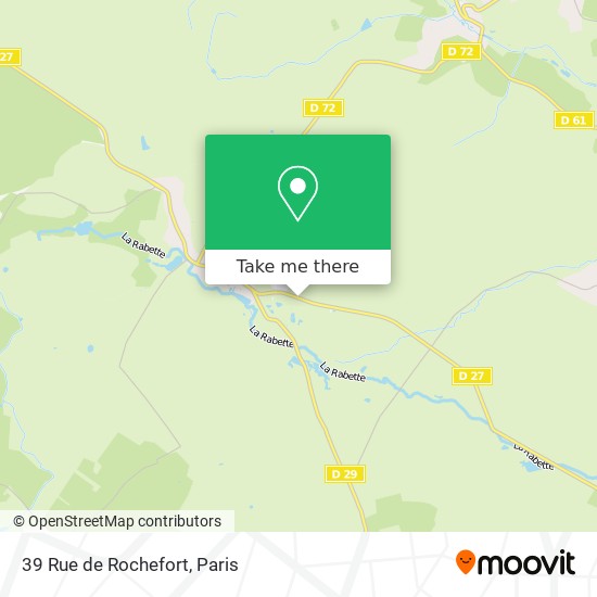 Mapa 39 Rue de Rochefort
