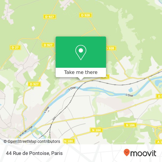 44 Rue de Pontoise map