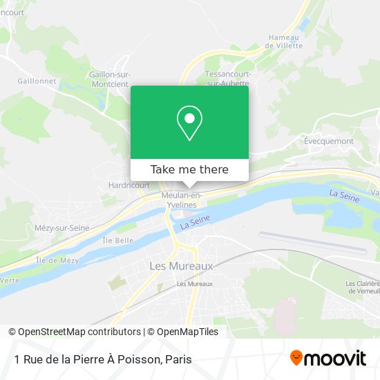 Mapa 1 Rue de la Pierre À Poisson