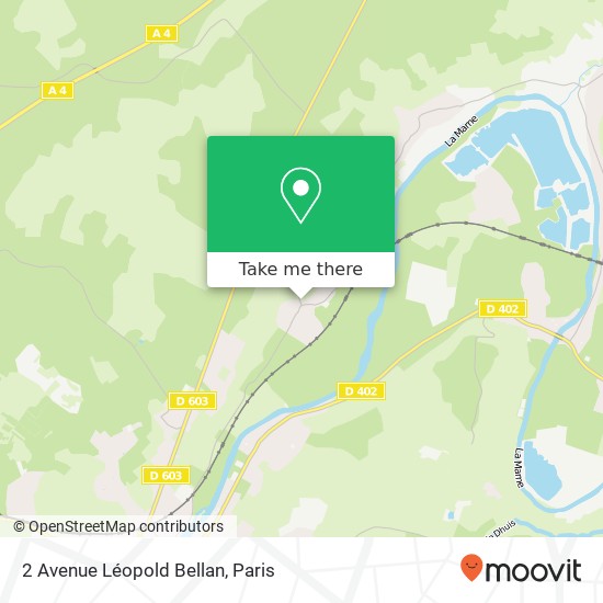 Mapa 2 Avenue Léopold Bellan
