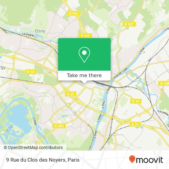 Mapa 9 Rue du Clos des Noyers