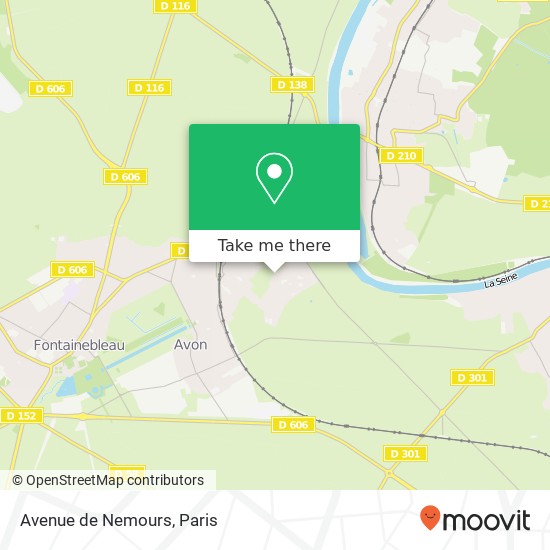 Mapa Avenue de Nemours
