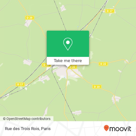 Mapa Rue des Trois Rois