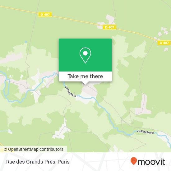 Mapa Rue des Grands Prés