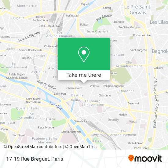Mapa 17-19 Rue Breguet