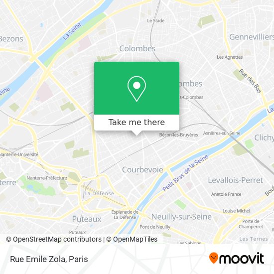 Mapa Rue Emile Zola