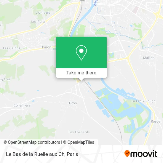 Le Bas de la Ruelle aux Ch map