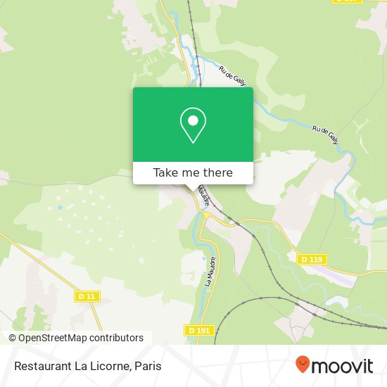 Restaurant La Licorne map