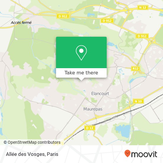 Allée des Vosges map