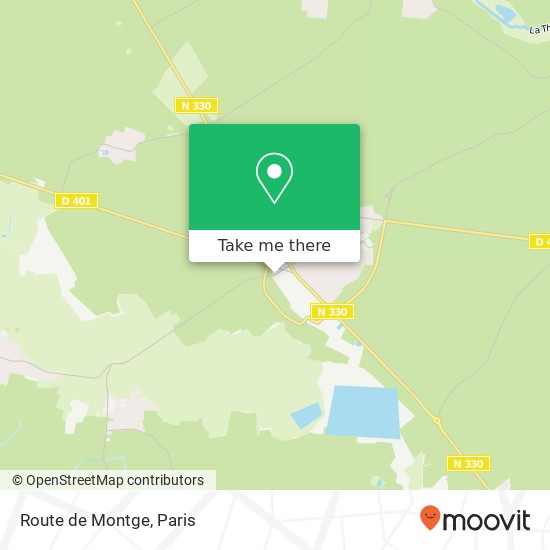 Mapa Route de Montge