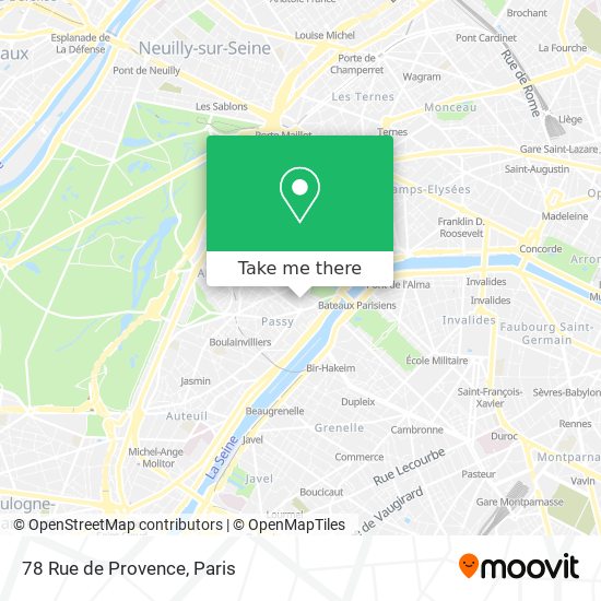 Mapa 78 Rue de Provence