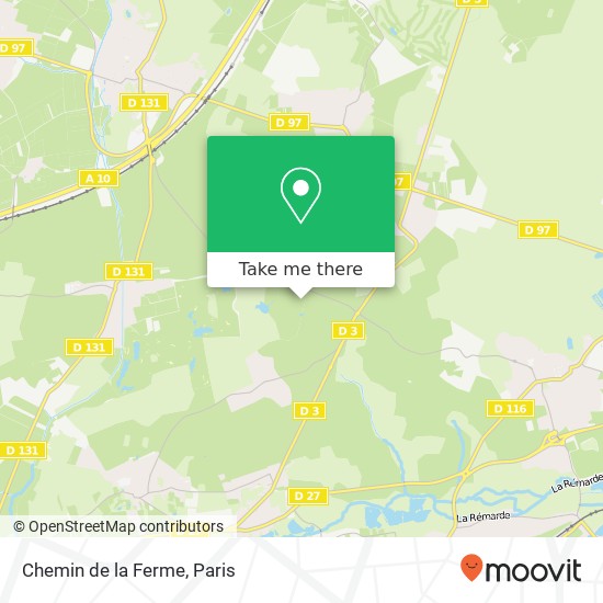 Mapa Chemin de la Ferme