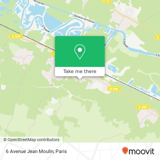 Mapa 6 Avenue Jean Moulin