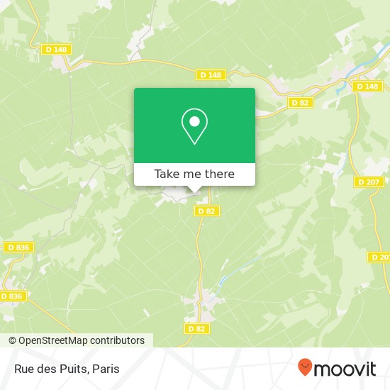 Mapa Rue des Puits