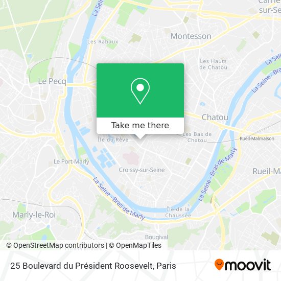 Mapa 25 Boulevard du Président Roosevelt